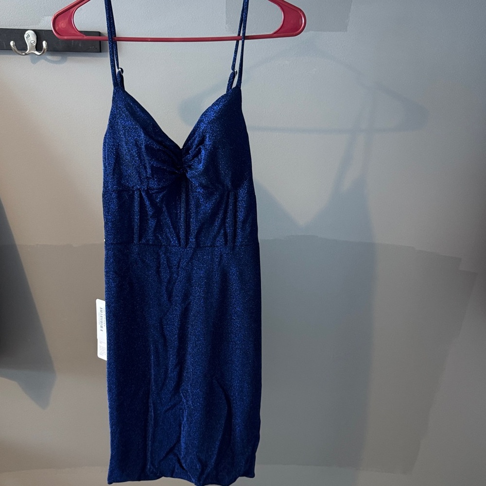 JJs House Navy Blue Sparkle Slip Dress